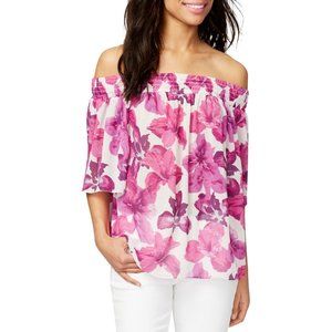 Rachel Roy Floral Off The Shoulder Top May Blouse